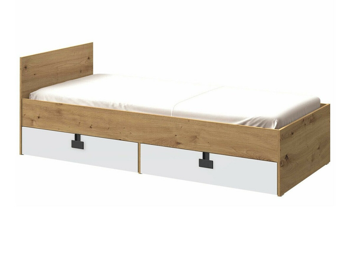Cama Florevi 106 (Mate blanco + Roble Artisan)