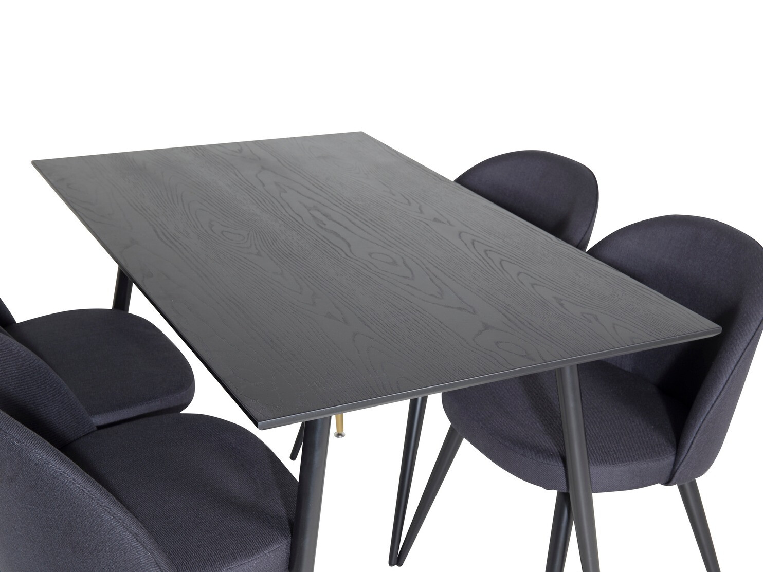 Conjunto de mesas y sillas para comedor Dallas 1692 (Negro)