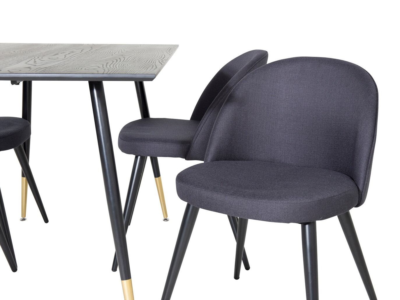 Conjunto de mesas y sillas para comedor Dallas 1692 (Negro)