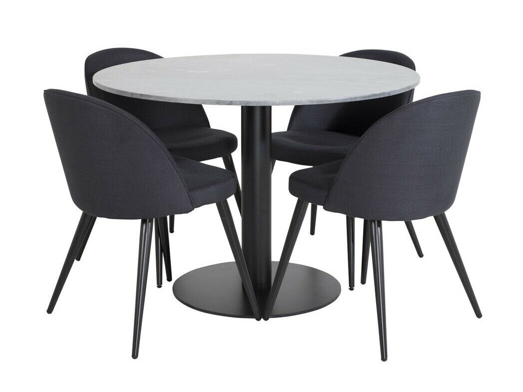 Conjunto de mesas y sillas para comedor Dallas 2664 (Negro)