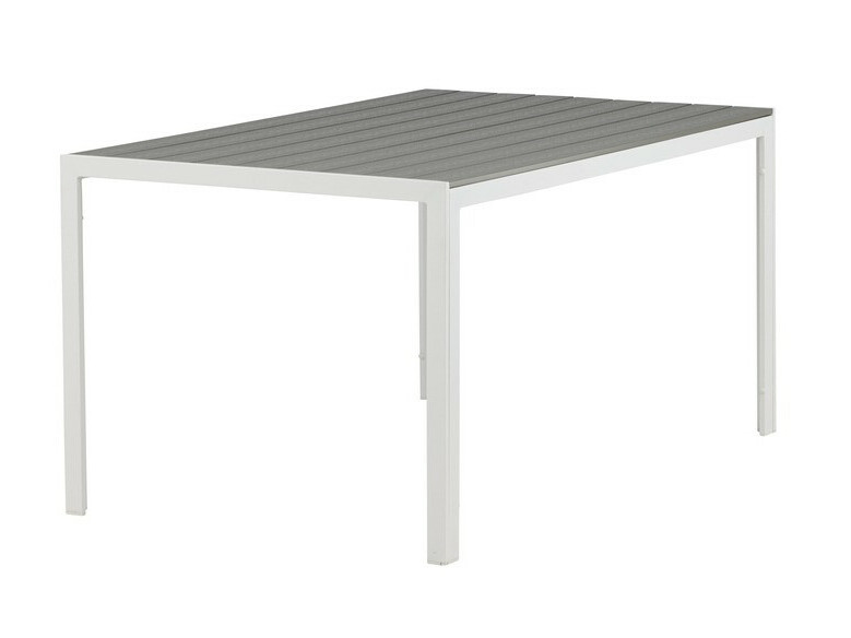Mesa para exterior Dallas 2712 (Gris + Blanco)