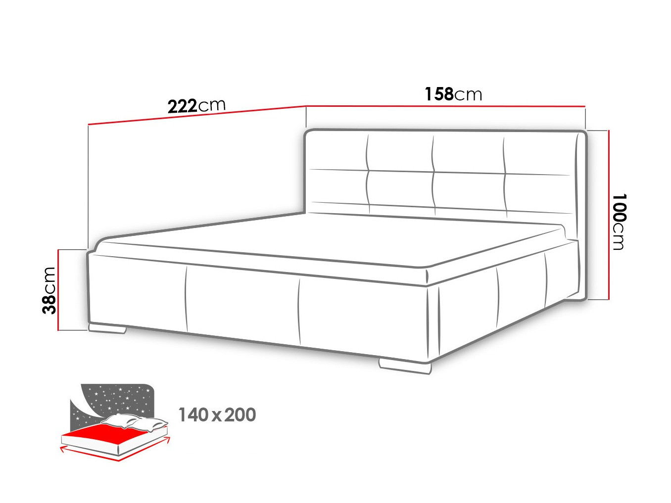 Cama Baltimore 108 (Soft 010)
