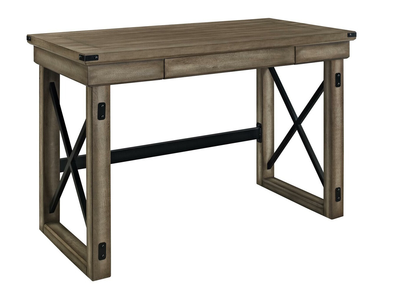 Mesa de oficina Tulsa 353 (Arbol envejecido + Negro)