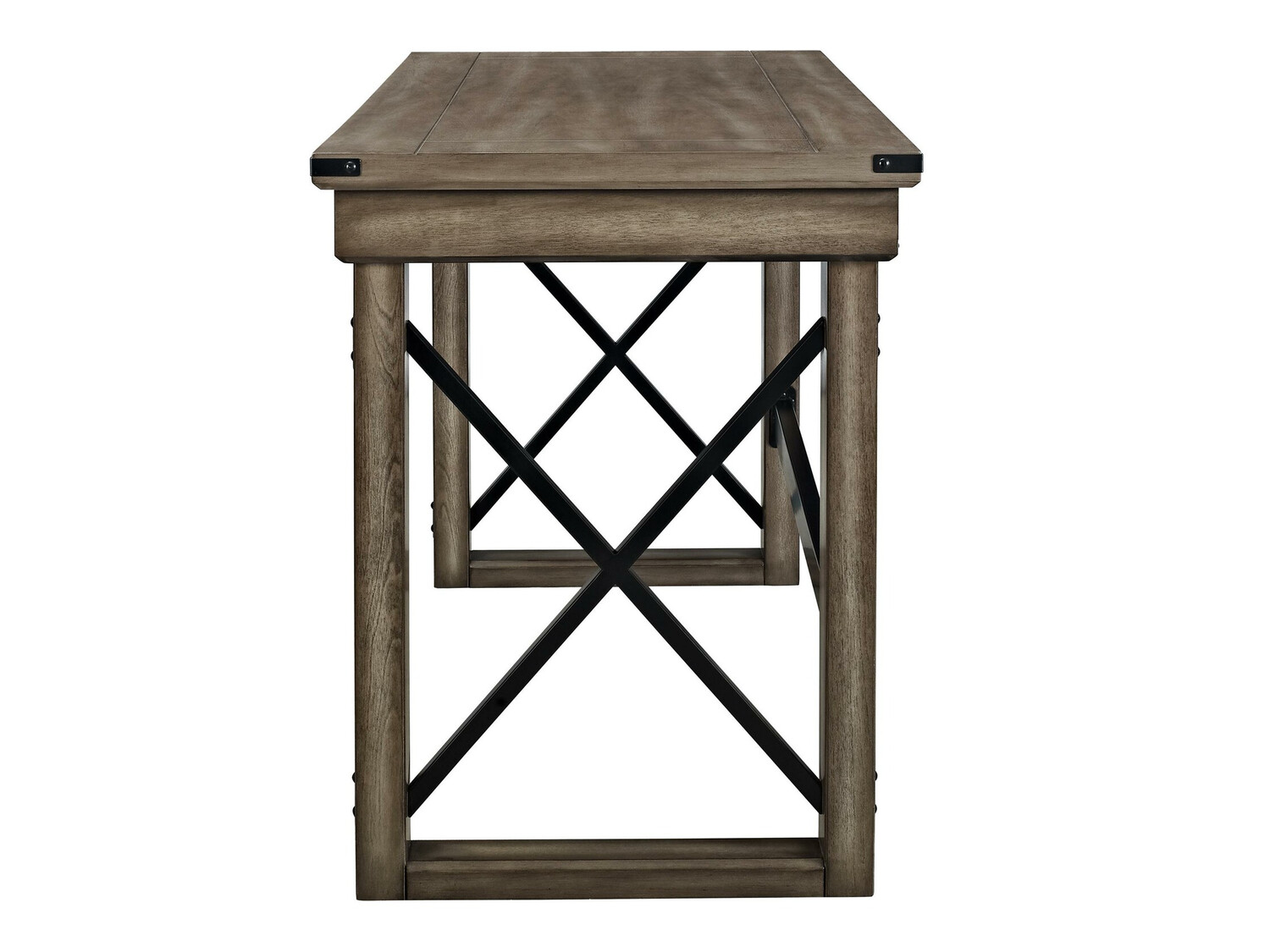 Mesa de oficina Tulsa 353 (Arbol envejecido + Negro)