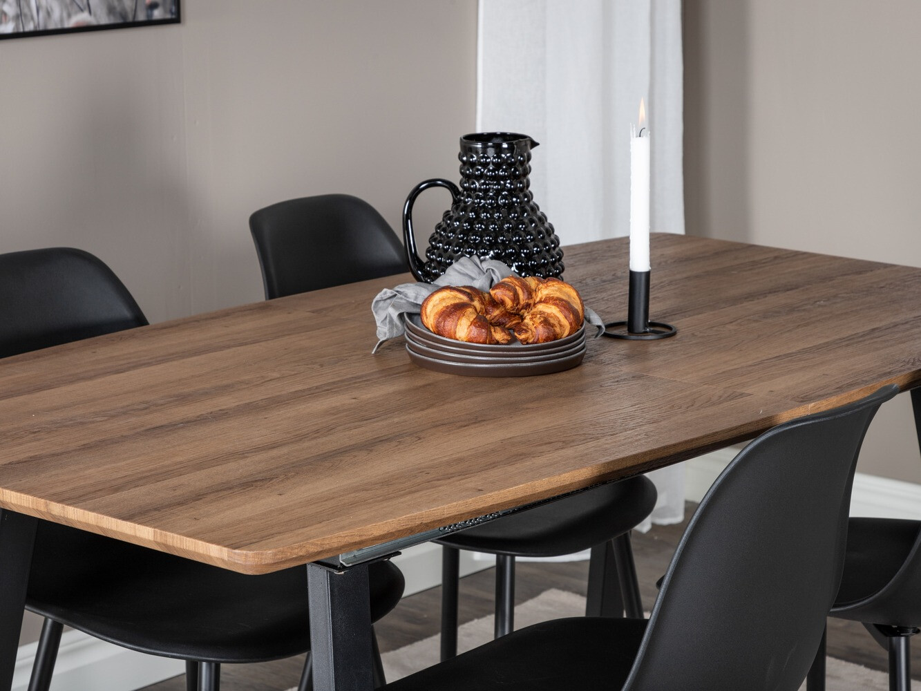 Conjunto de comedor Dallas 329 (Negro)