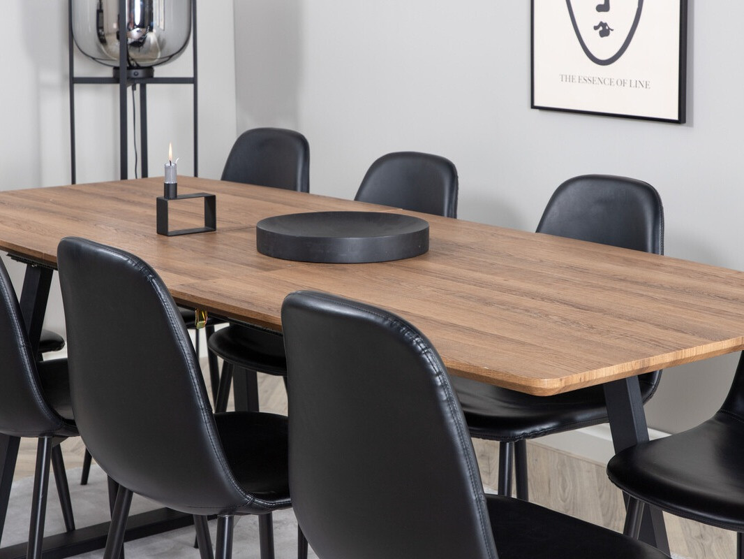 Conjunto de comedor Dallas 331 (Negro)