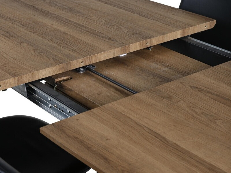 Conjunto de mesas y sillas para comedor Dallas 330 (Negro)