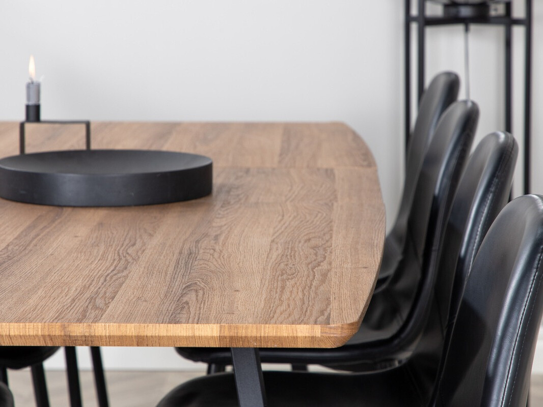 Conjunto de mesas y sillas para comedor Dallas 331 (Negro)