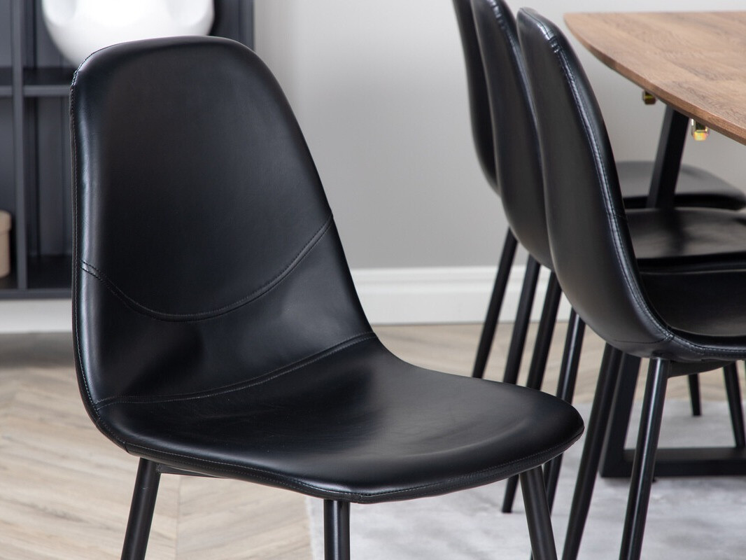 Conjunto de mesas y sillas para comedor Dallas 331 (Negro)