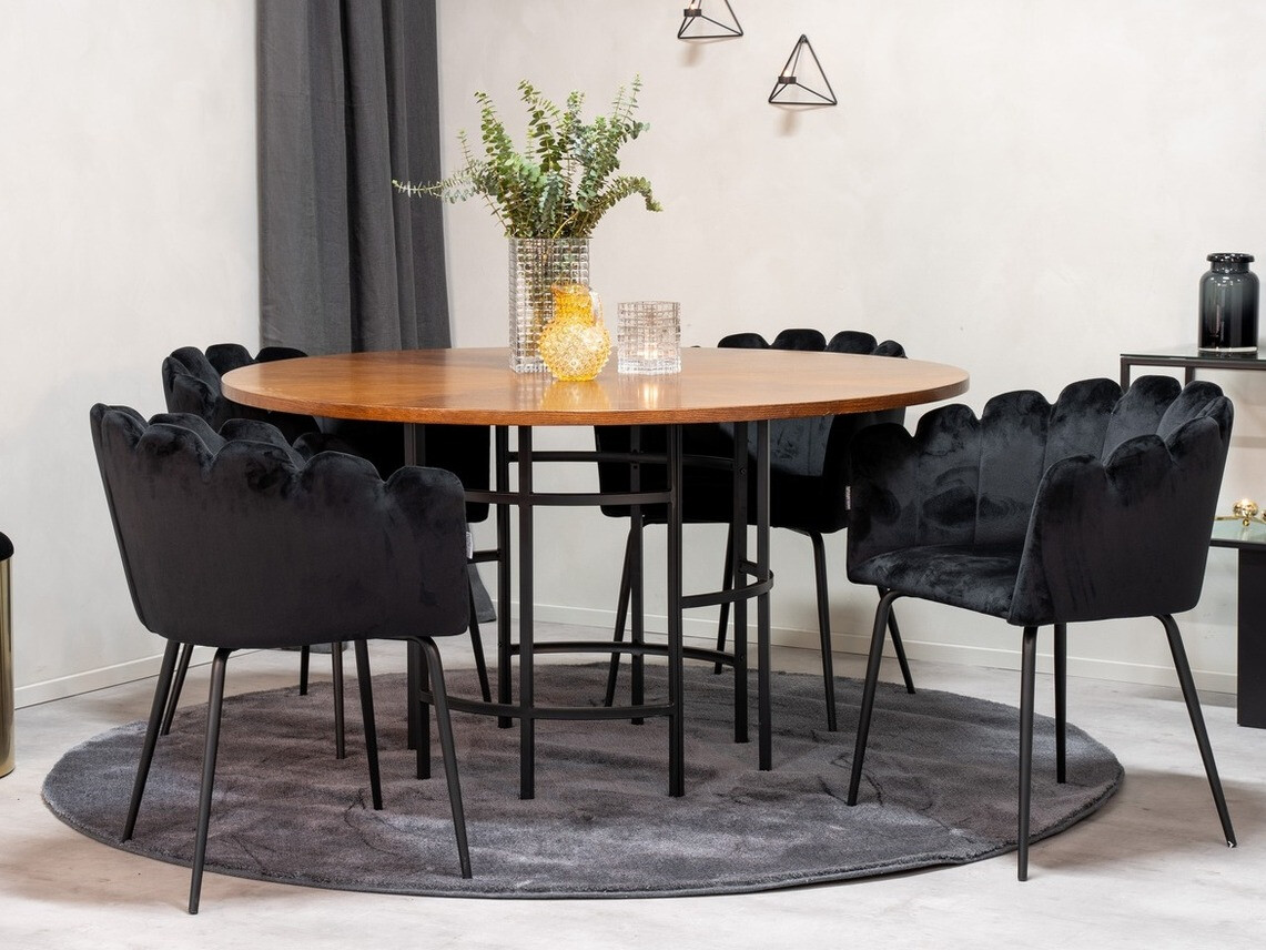 Conjunto de comedor Dallas 310 (Negro)
