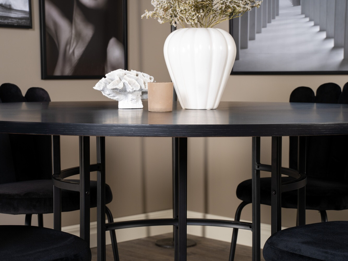 Conjunto de comedor Dallas 316 (Negro)