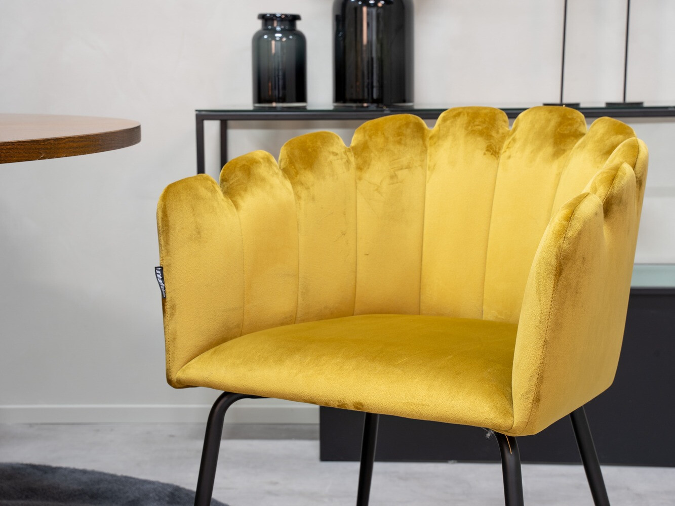 Conjunto de mesas y sillas para comedor Dallas 310 (Amarillo + Negro)
