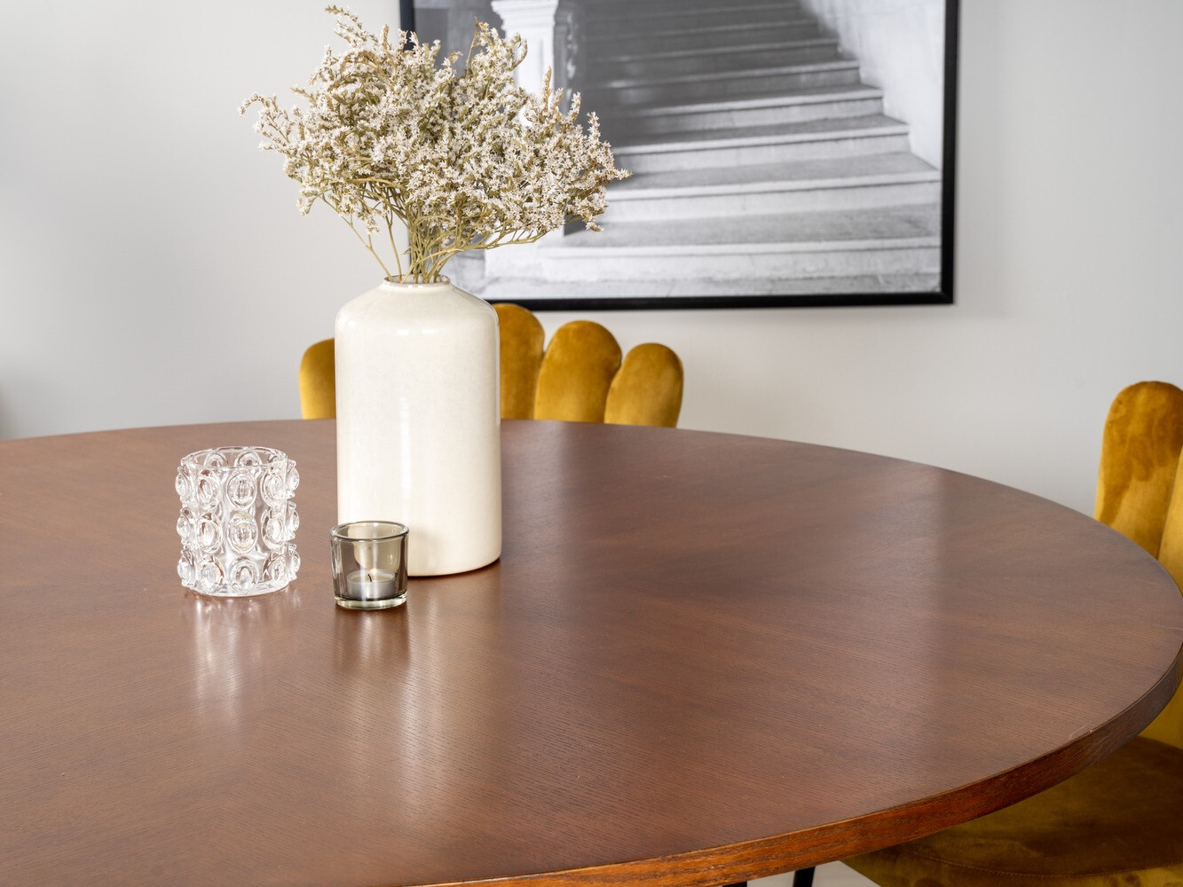 Conjunto de mesas y sillas para comedor Dallas 315 (Amarillo + Negro)