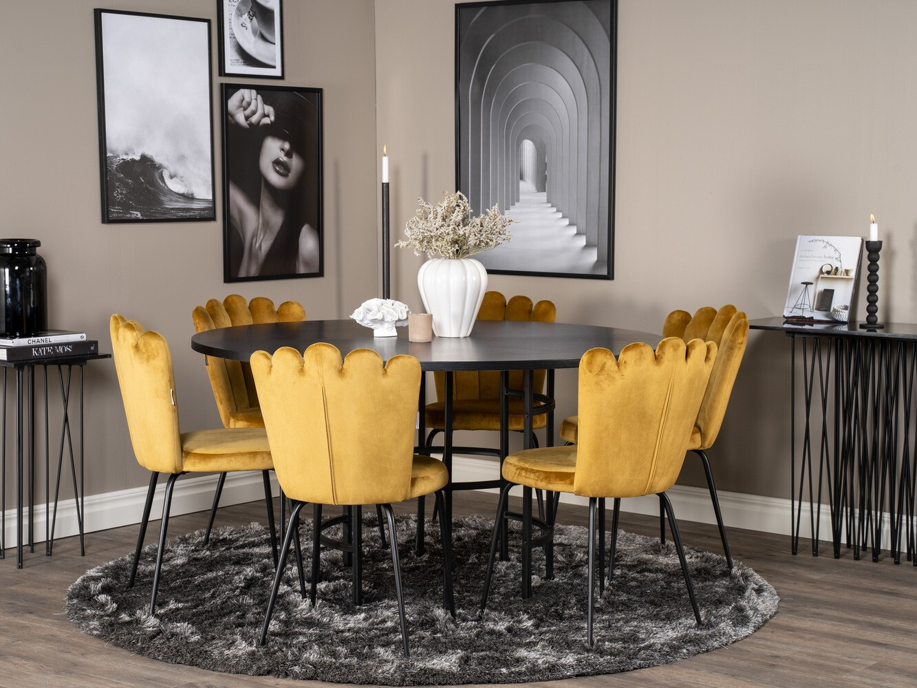 Conjunto de mesas y sillas para comedor Dallas 317