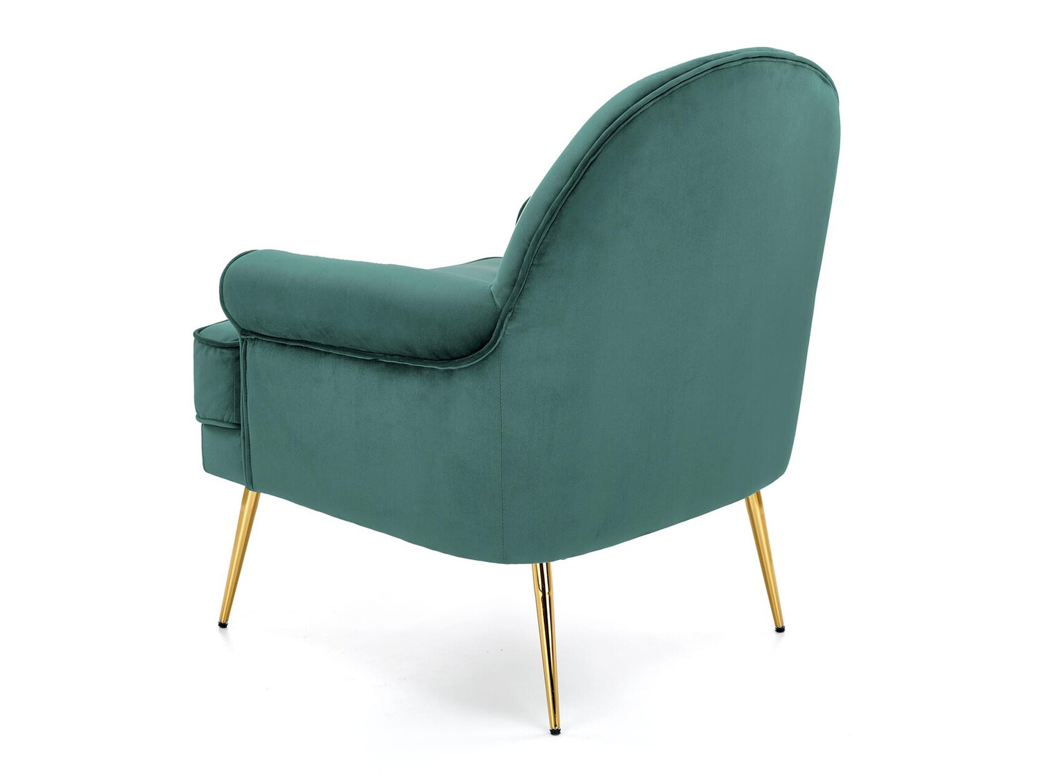 Sillón Houston 1279 (Verde oscuro + Dorado)