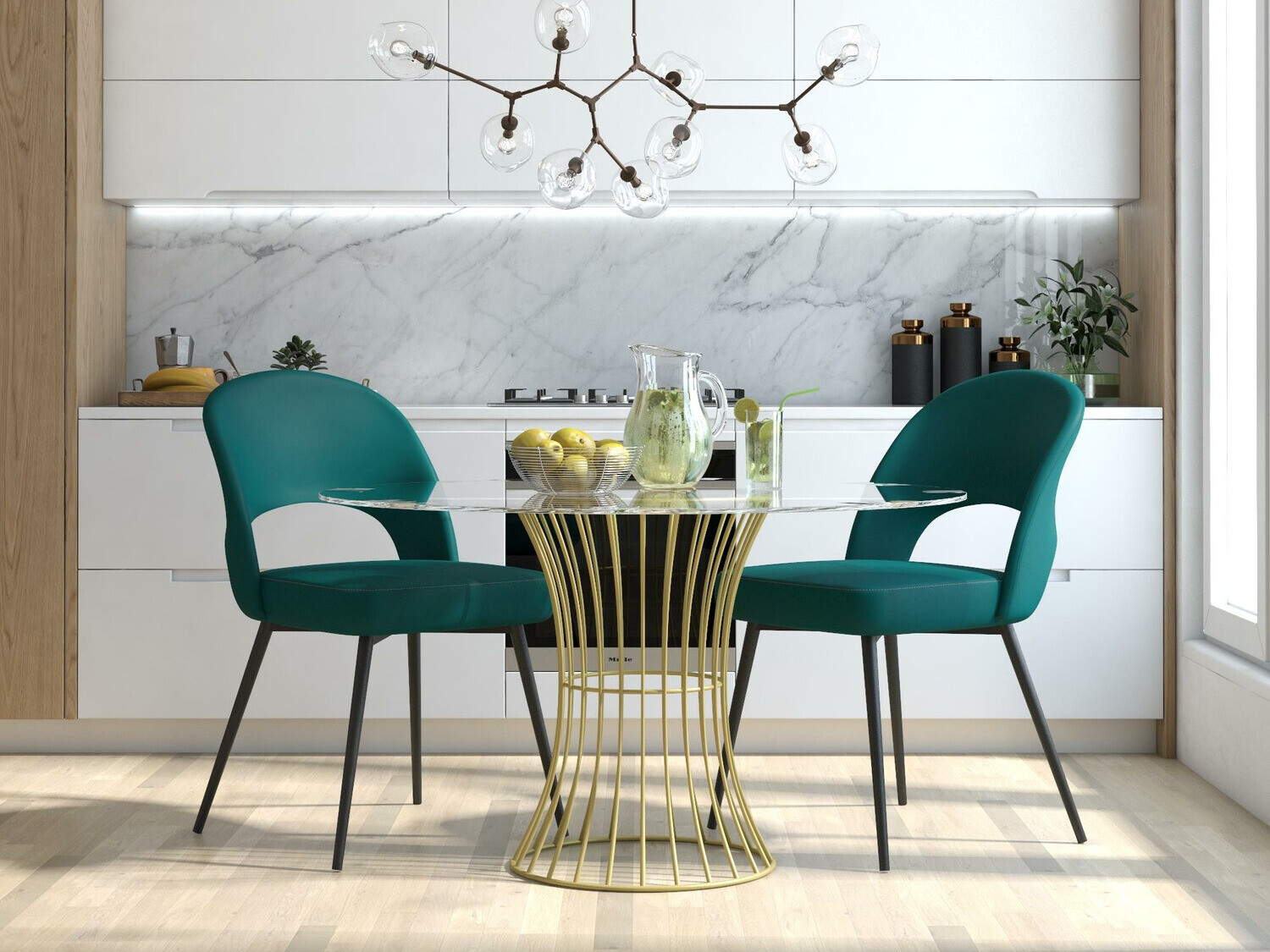 Silla CosmoLiving by Cosmopolitan 126 (Negro + Verde)