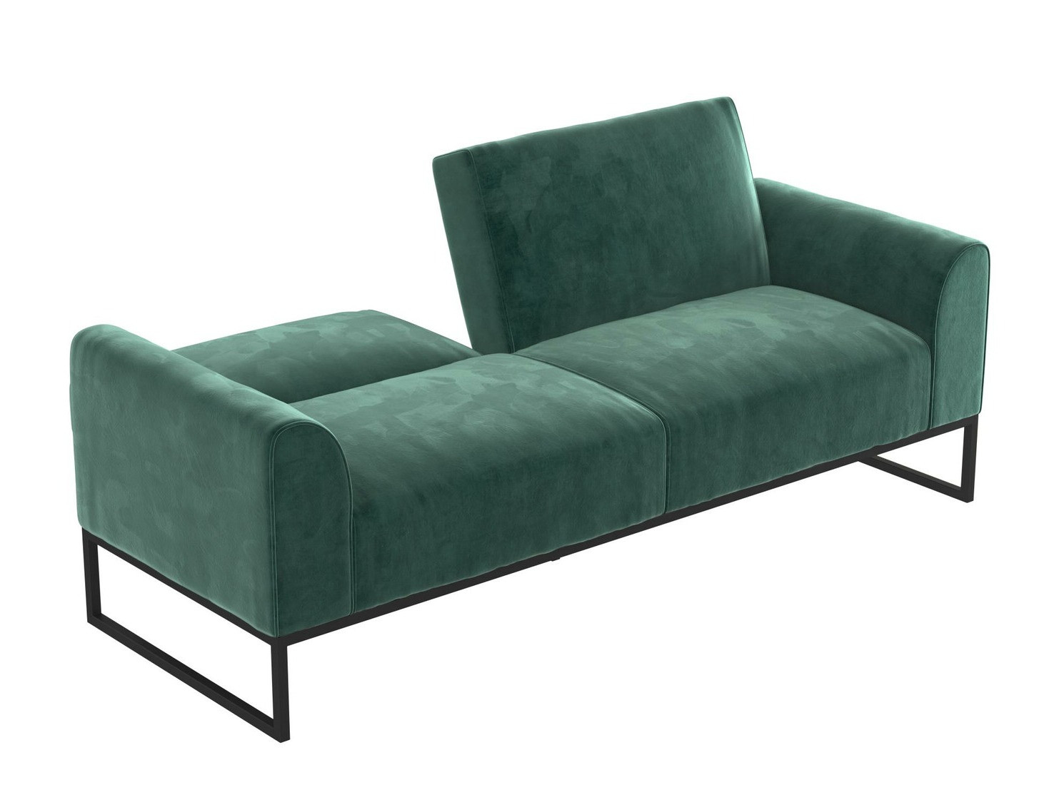 Sofá cama CosmoLiving by Cosmopolitan 125 (Negro + Verde)