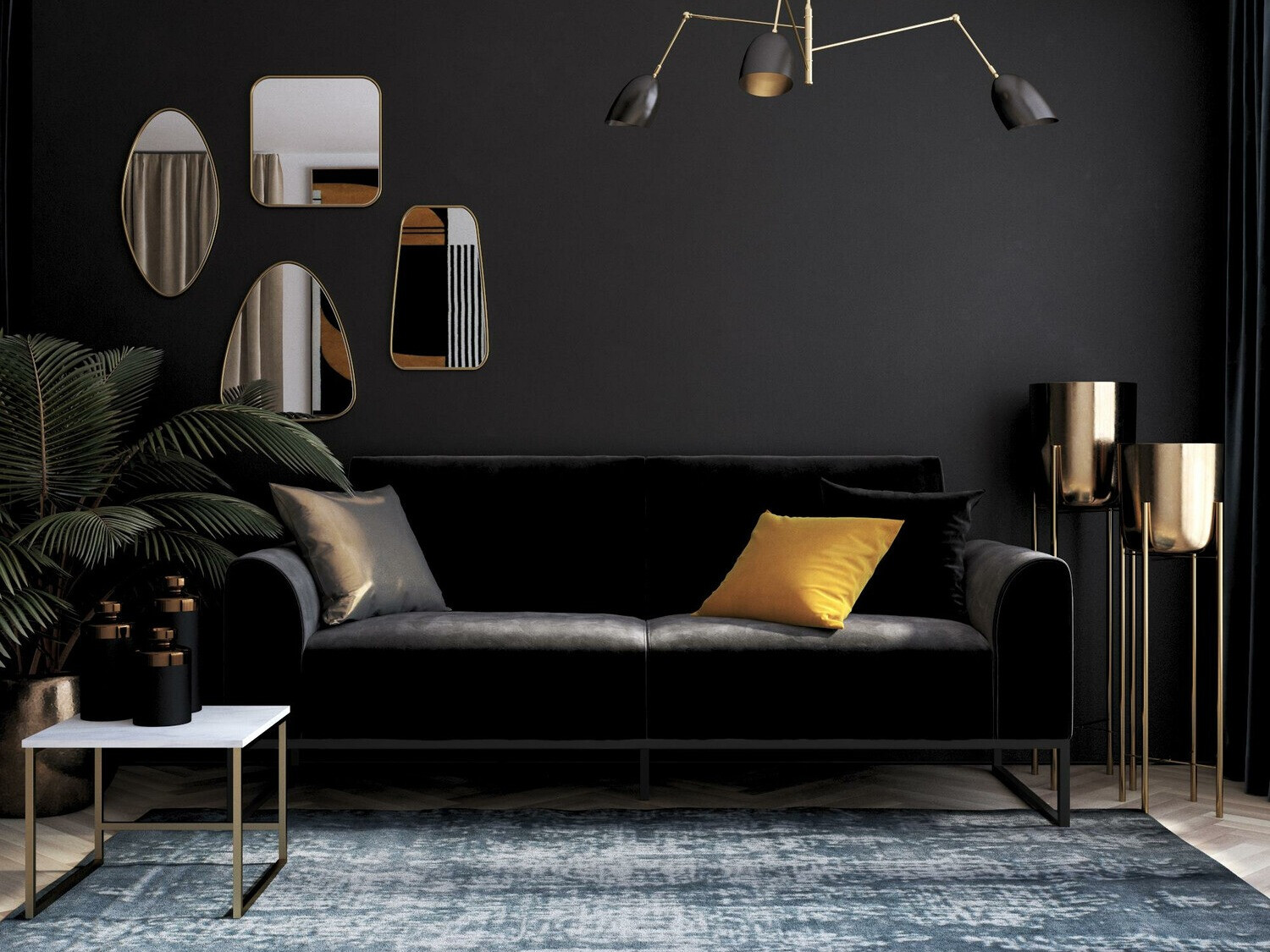 Sofá cama Tulsa 709 (Negro)