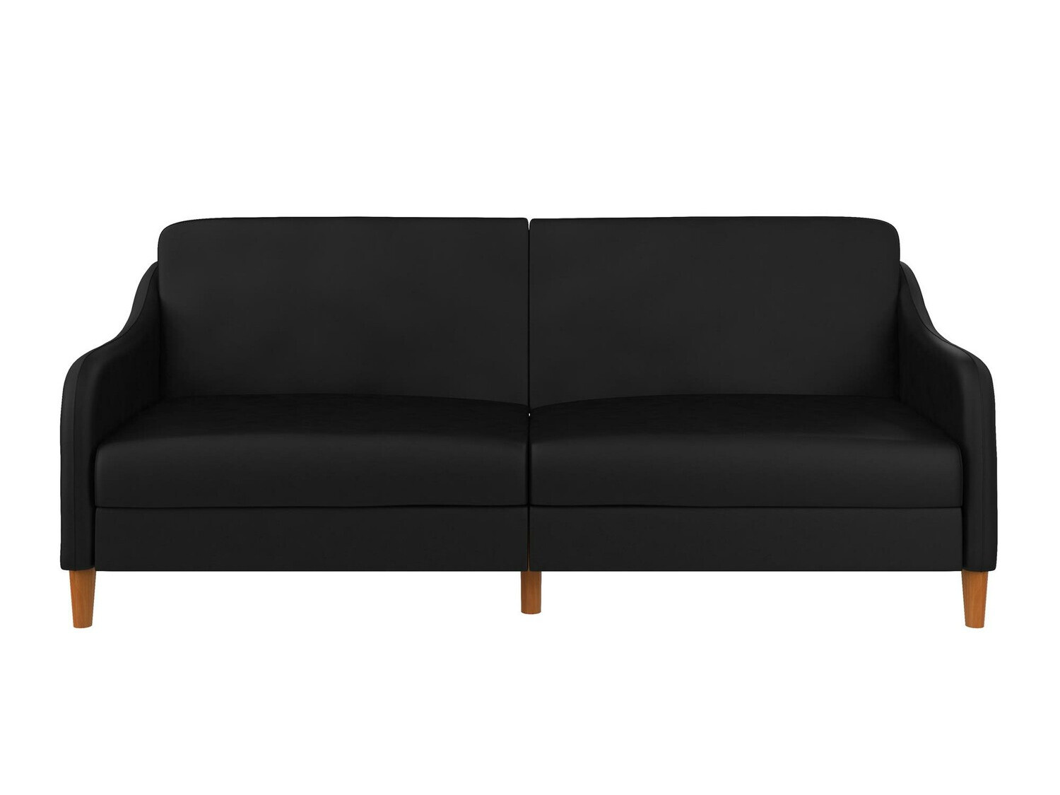 Sofá-cama Tulsa 120 (Negro + Marrón)