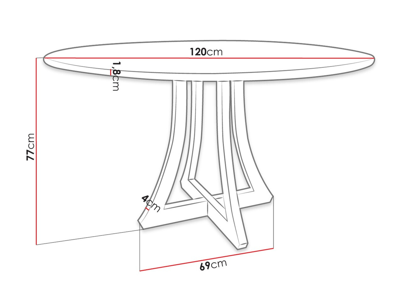 Mesa Racine 121 (Blanco brillante + Negro)