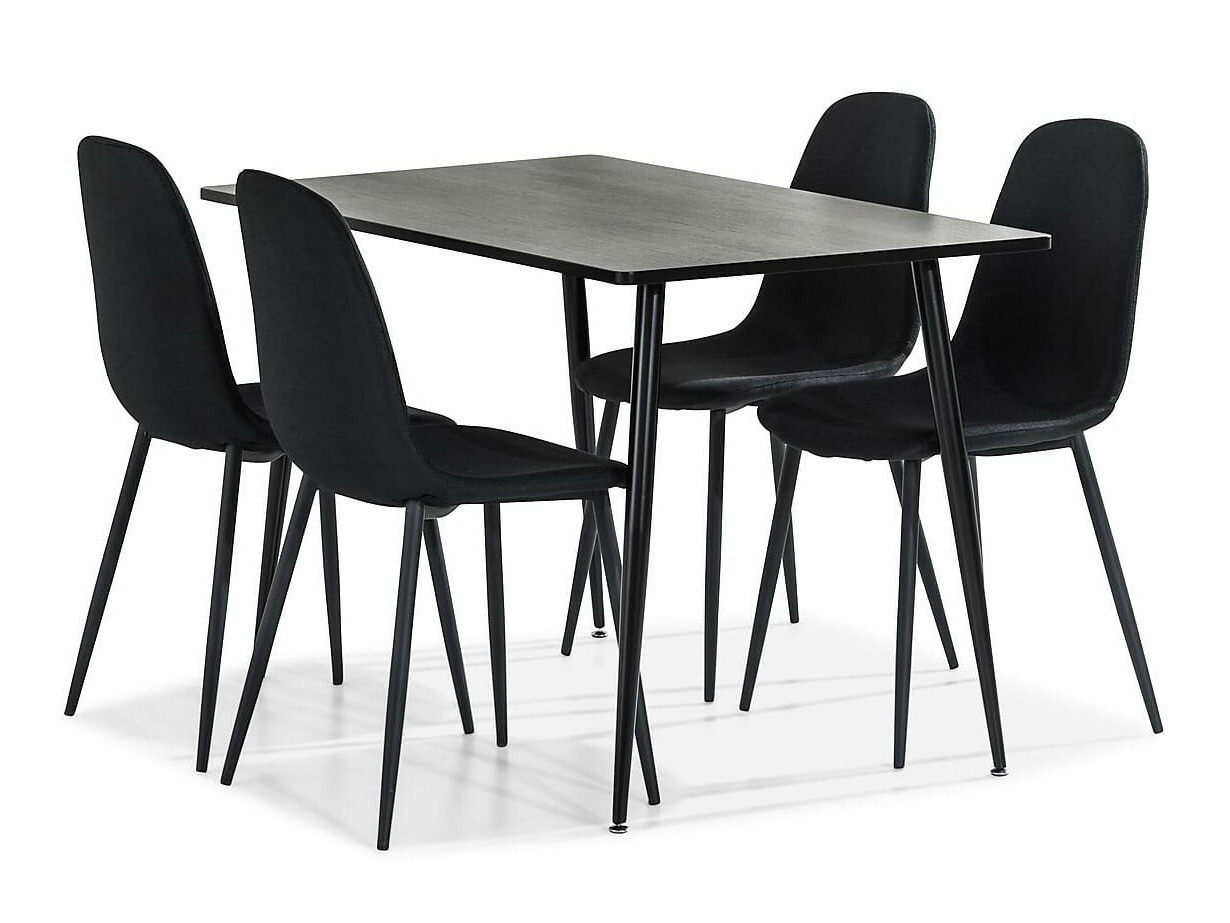 Conjunto de comedor Scandinavian Choice 812 (Negro)