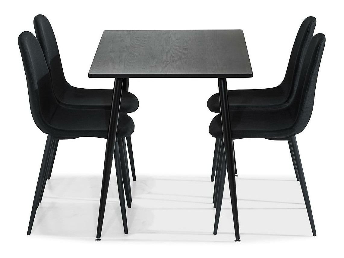 Conjunto de comedor Scandinavian Choice 812 (Negro)