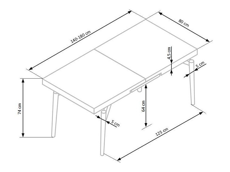 Conjunto de mesas y sillas para comedor Houston 841
