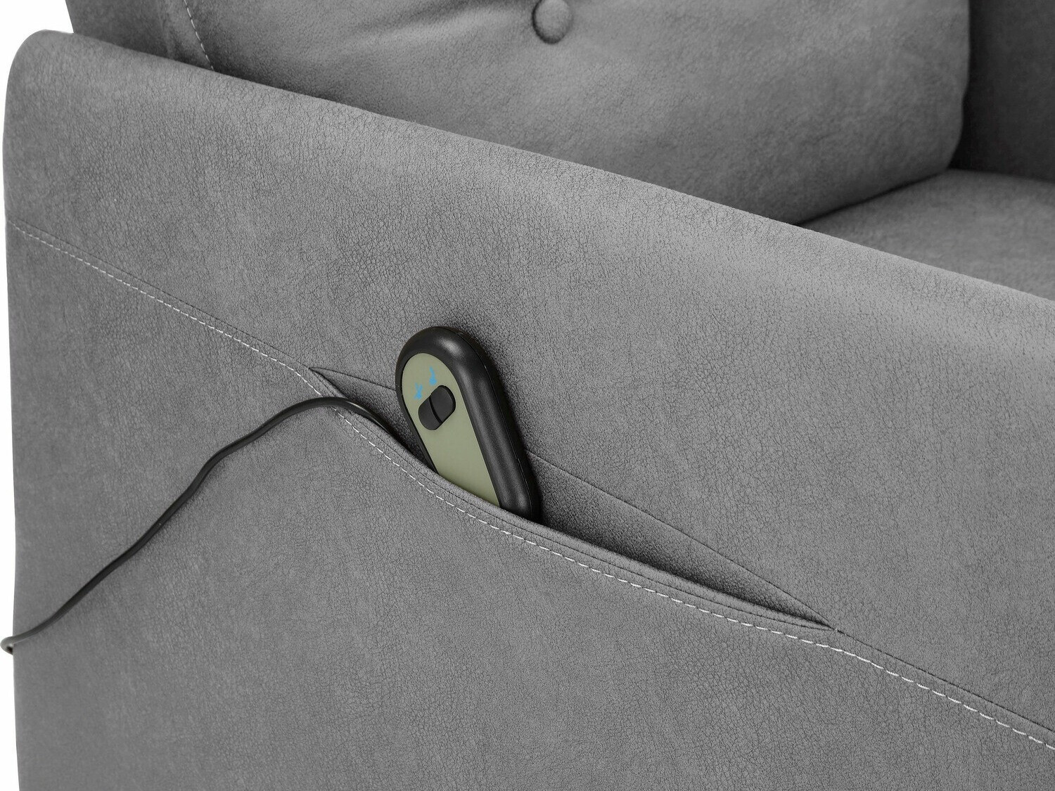 Sillón reclinable Denton 673 (Gris claro)