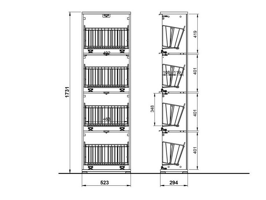 Conjunto de zapatero Veltena 111