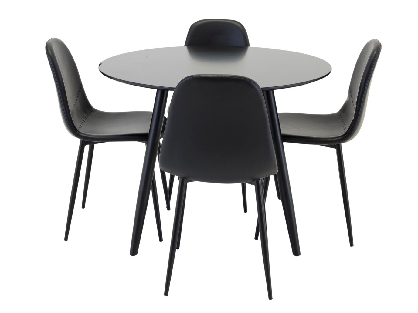 Conjunto de mesas y sillas para comedor Dallas 356 (Negro)