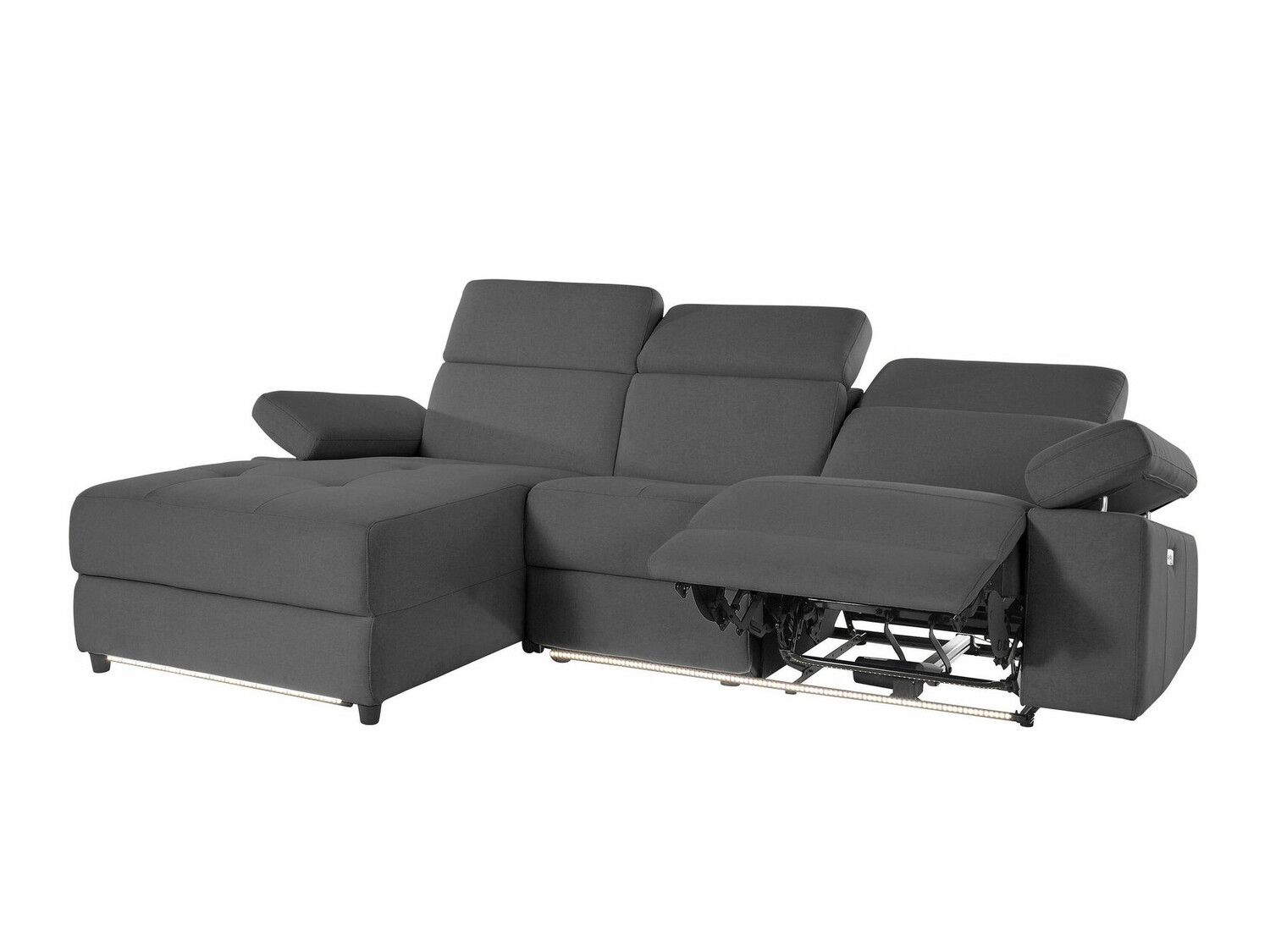 Sillón reclinable de ángulo suave Denton 698 (Antracita)