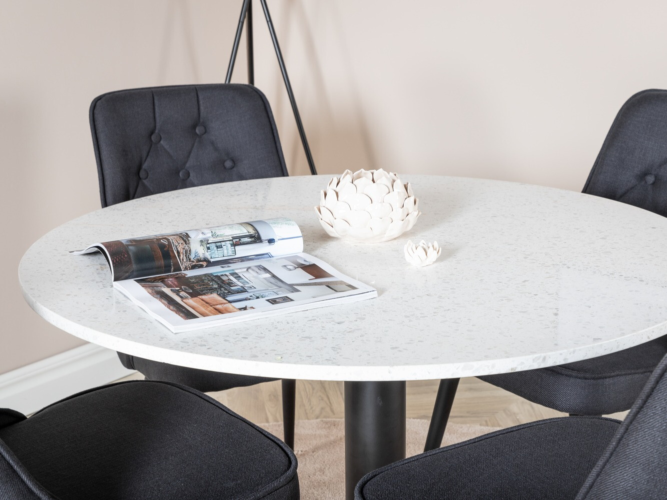 Conjunto de comedor Dallas 1160 (Negro)