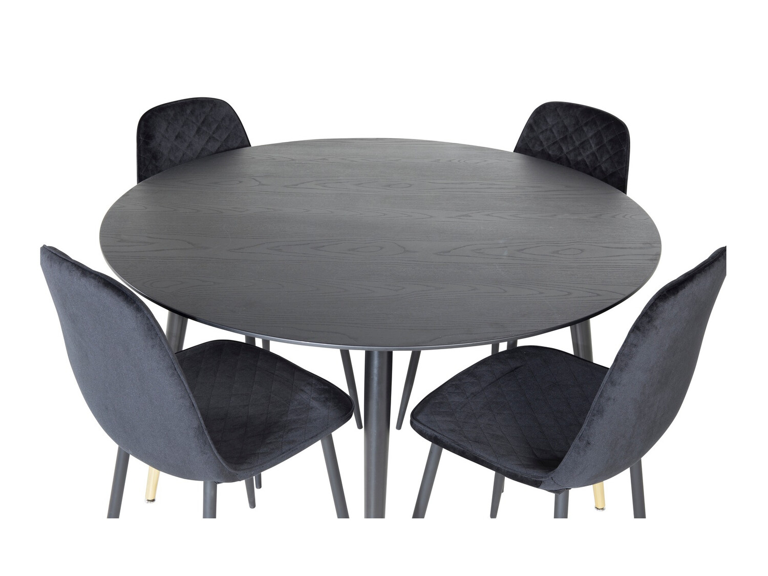 Conjunto de mesas y sillas para comedor Dallas 1183 (Negro)