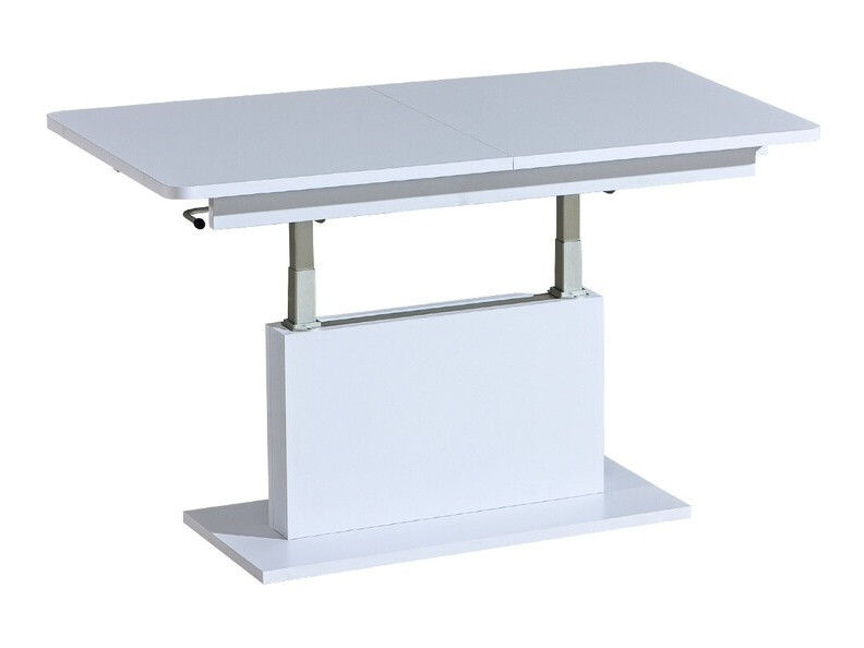 Transforming mesa de centro Ogden 158 (Blanco brillante + Blanco)