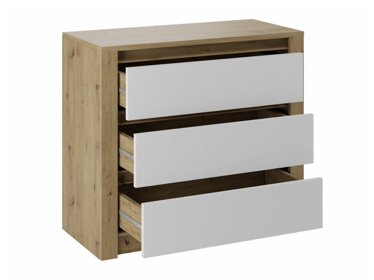 Cómoda Deldale 100 (Roble Artisan + Blanco)