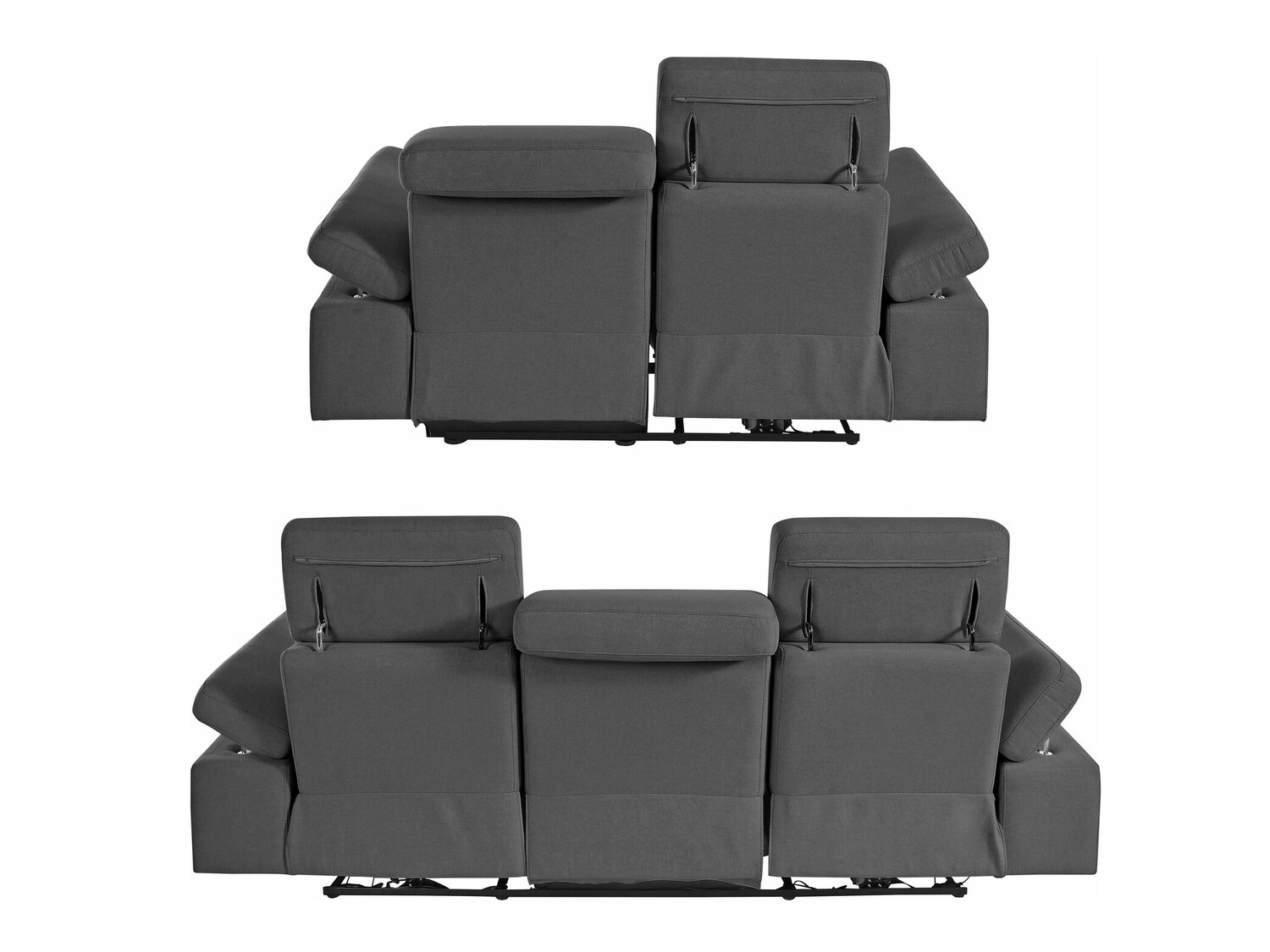 Conjunto de muebles tapizado Denton 725 (Antracita)