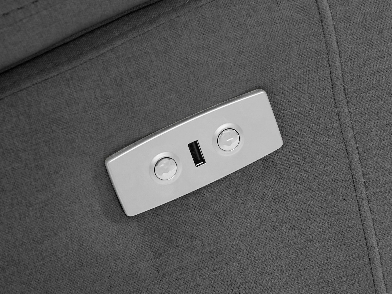 Conjunto de muebles tapizado Denton 725 (Antracita)