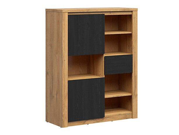 Estantería Boston 636 (Roble negro + Roble)