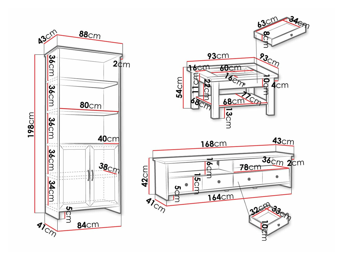 Conjunto de salón Elblevo 115
