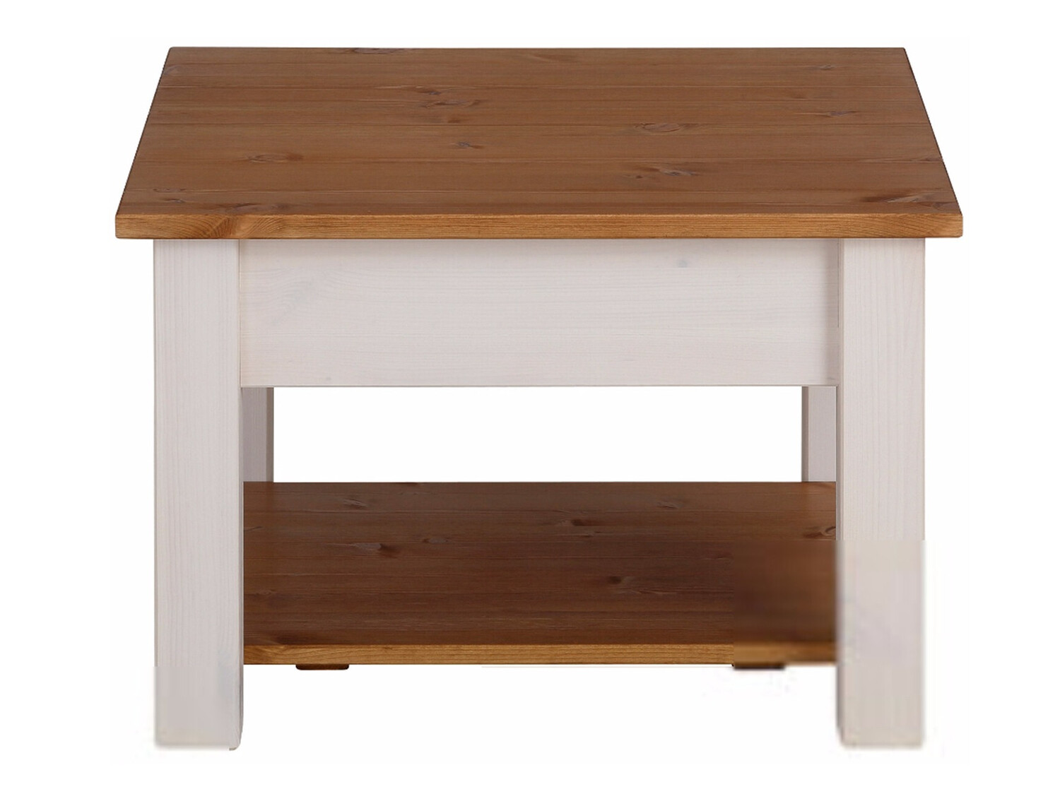 Mesa de centro Denton 753 (Blanco + Miel de roble)