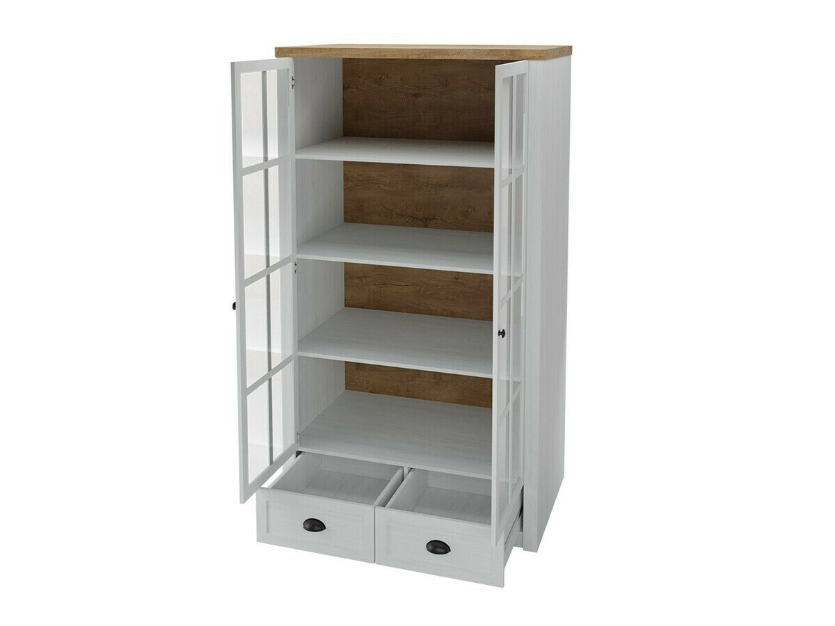 Estantería Ferdore 146 (Roble de lefkada + Pino Anderson)