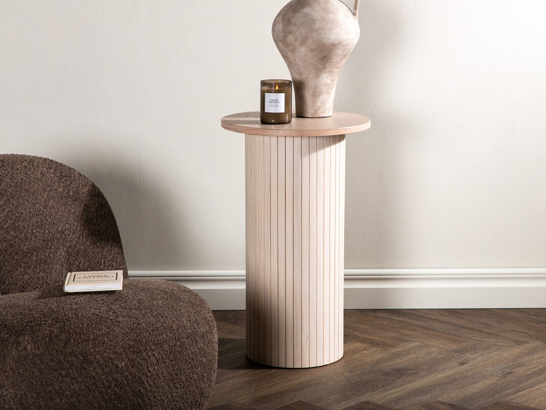 Mesa auxiliar Dallas 3218 (De color marrón claro)