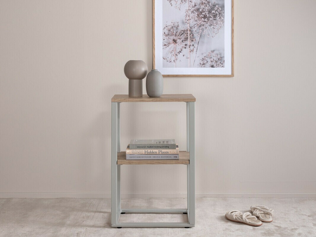 Mesa auxiliar Dallas 3219 (Gris + De color marrón claro)