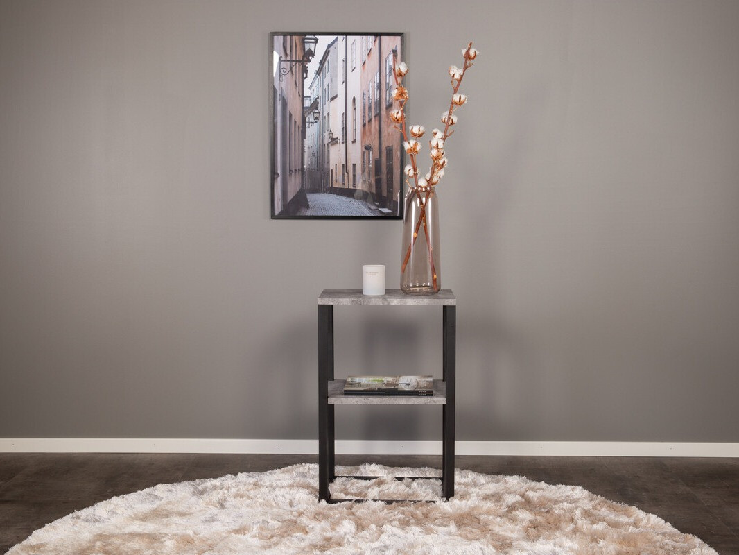 Mesa auxiliar Dallas 3219 (Negro + Hormigón)