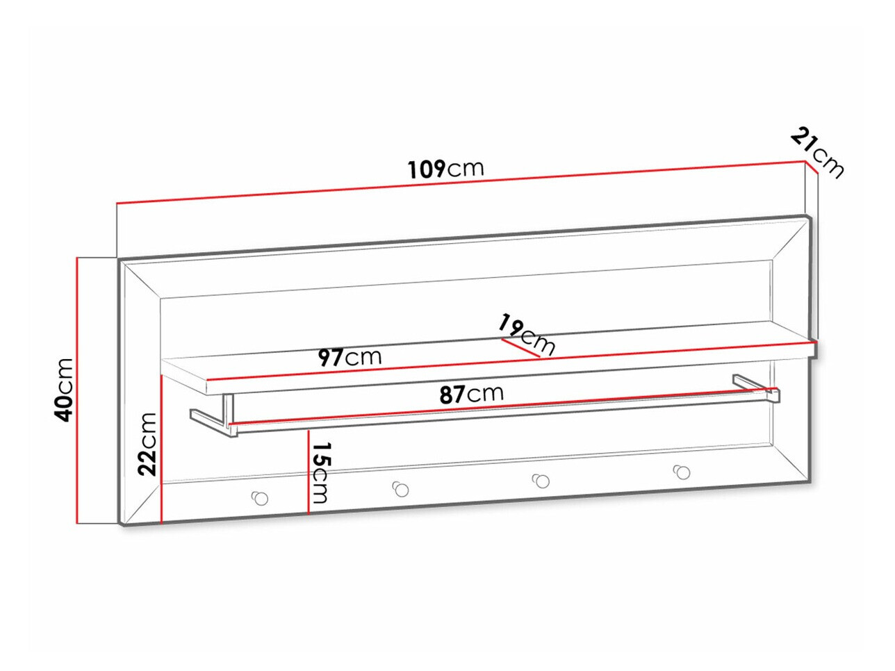 Perchero Ferdore 150