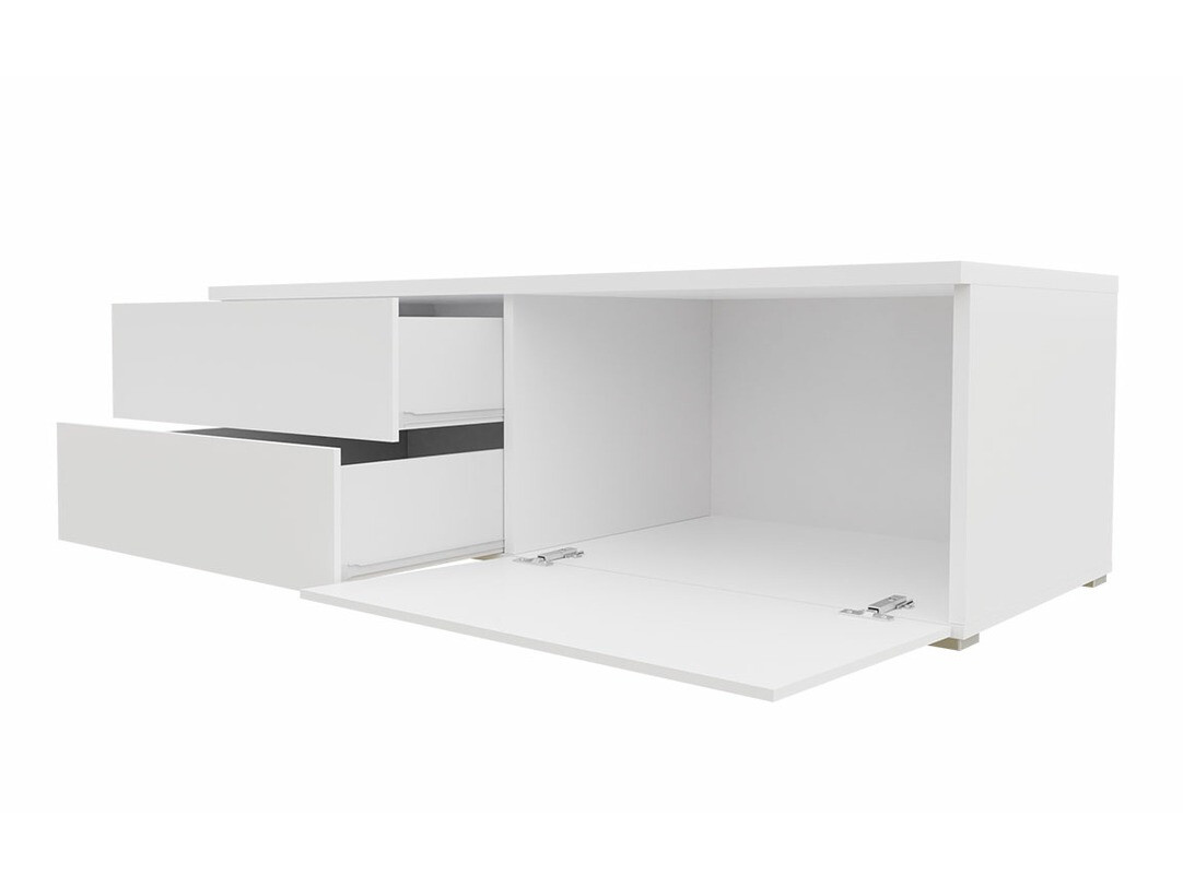 Mueble TV Hortus (Blanco + Gris brillante)