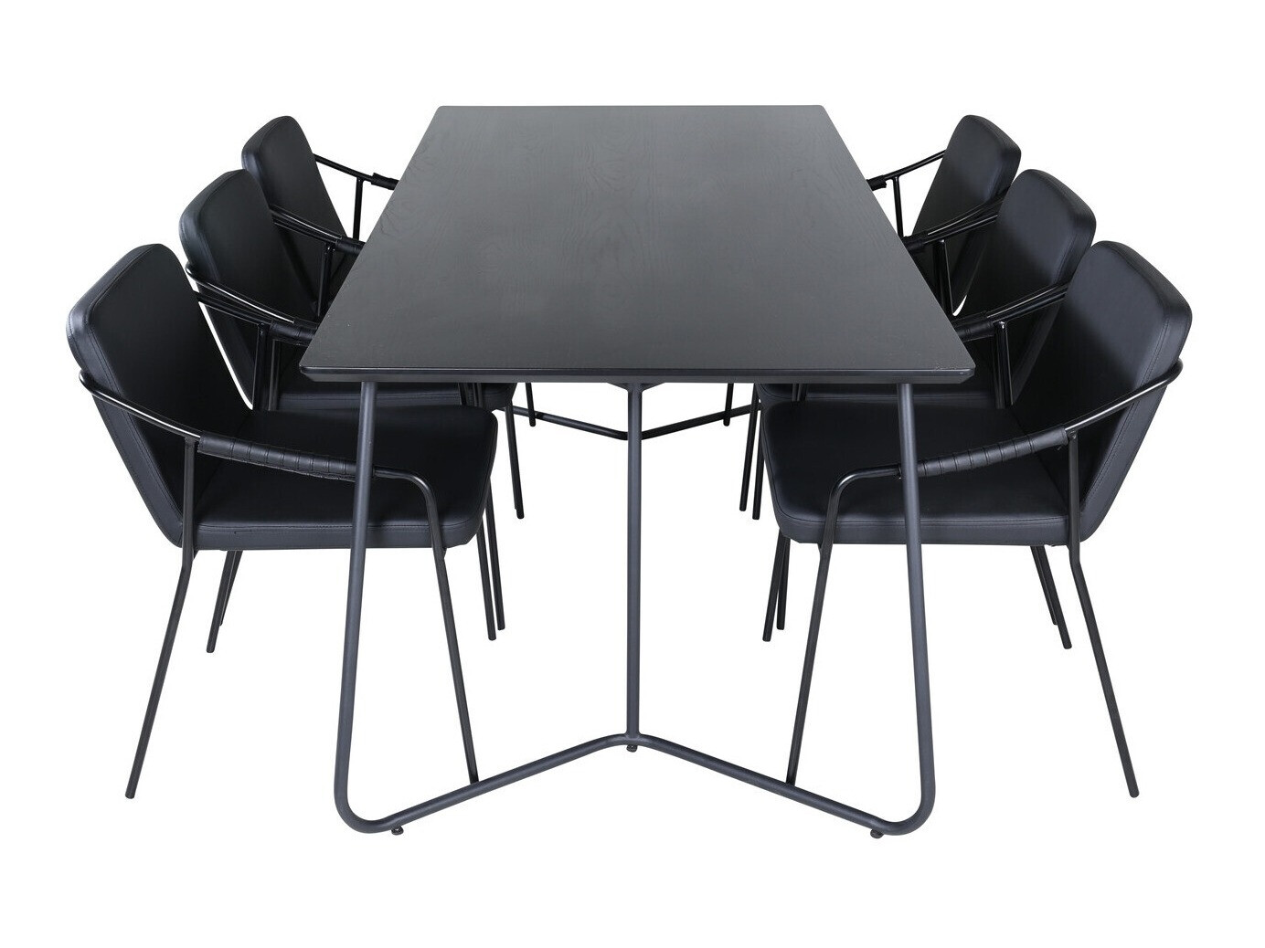 Conjunto de comedor Dallas 2720 (Negro)