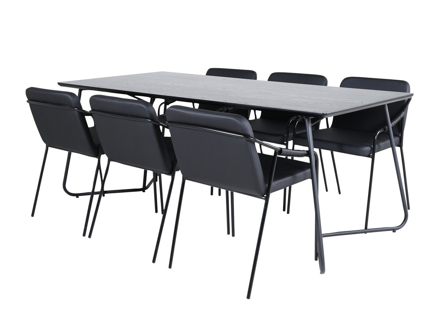 Conjunto de mesas y sillas para comedor Dallas 2720 (Negro)