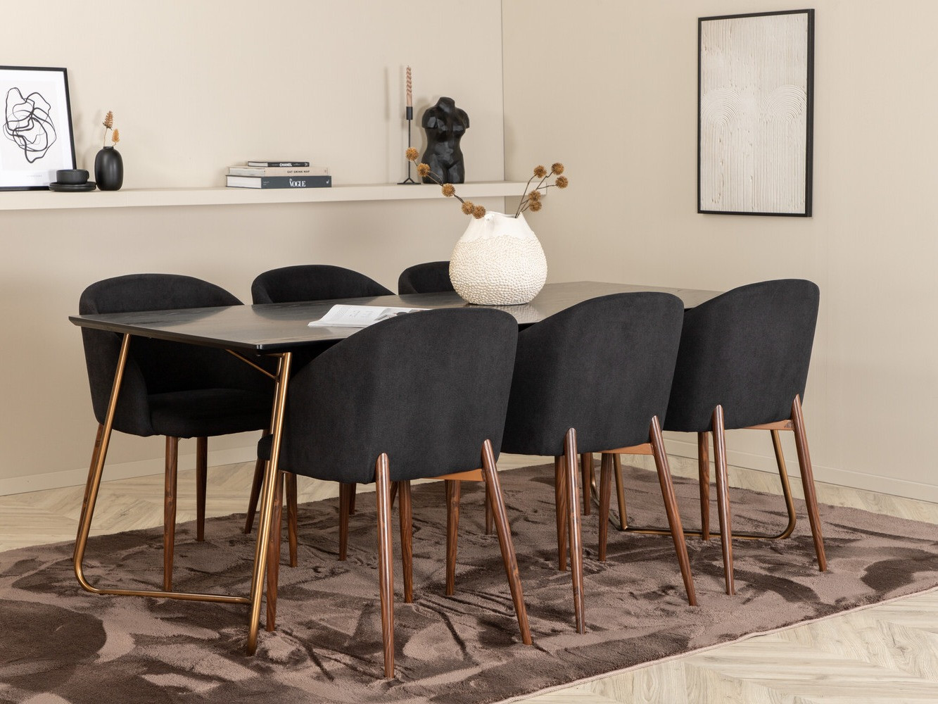 Conjunto de mesas y sillas para comedor Dallas 2727