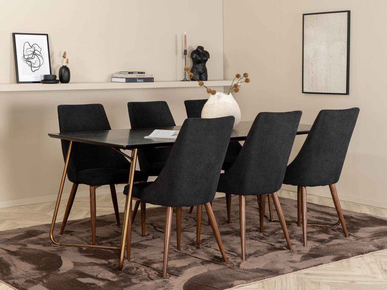 Conjunto de mesas y sillas para comedor Dallas 2728